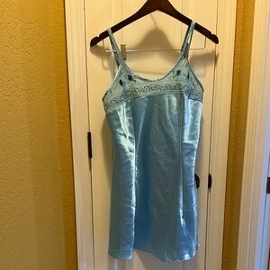 Elegant Blue Chemise